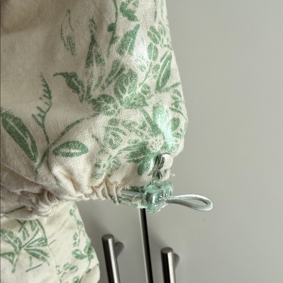 Zara Cream and Green Floral Kids Jumpsuit Set - Picture 6 of 7